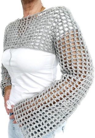 Fishnet Sweater “Rixt” Free Crochet Pattern