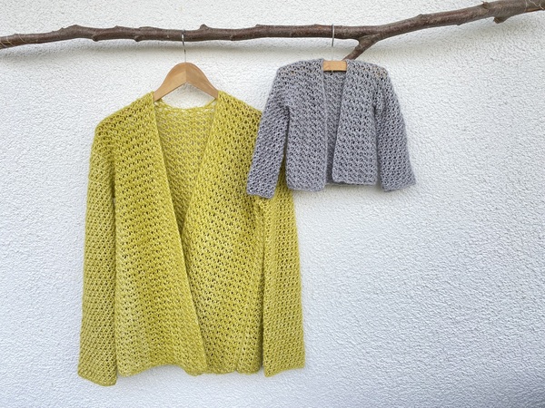 KIWI Cardigan seamless all sizes no swatching