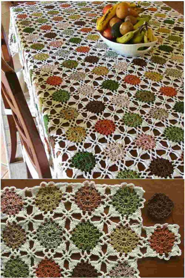 Autumn Dots Tablecloth