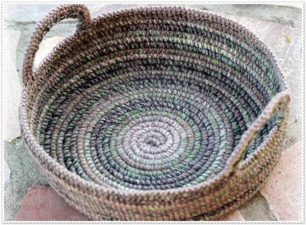 Crochet Pattern: Basket Rustico