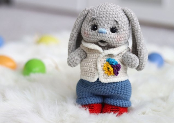 Crochet Pattern Bunny Emely Bunny Emil With Basket