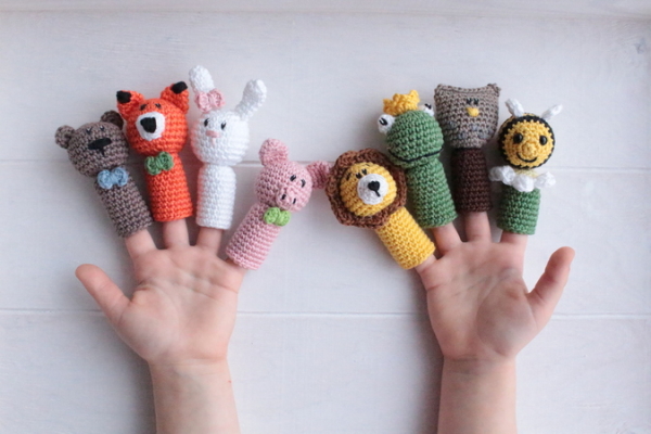 Pattern Finger puppets