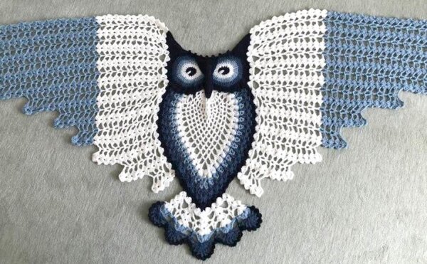 Petra Perle's Owl Shawl HEDWIG