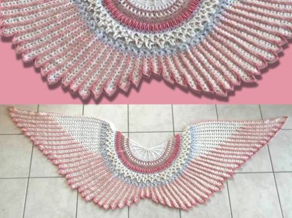Petra Perle's shawl Wings of Love