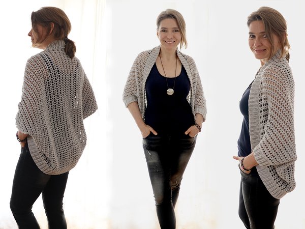 Soul Warmer Cardigan Little Time Out - Crochet Pattern