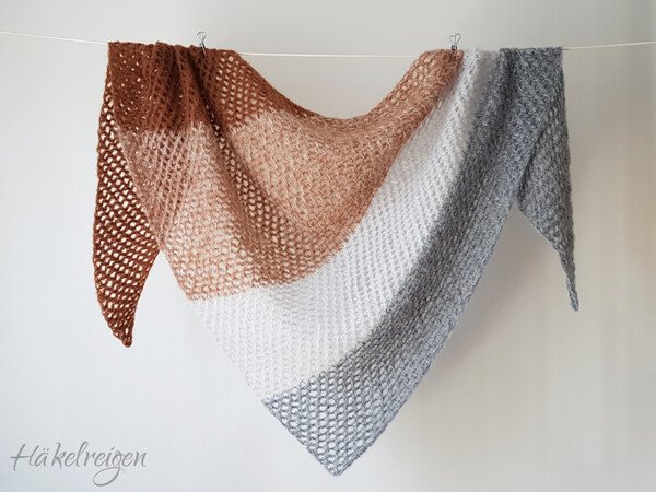 Tunisian Crochet Pattern Zuckerwatte Shawl