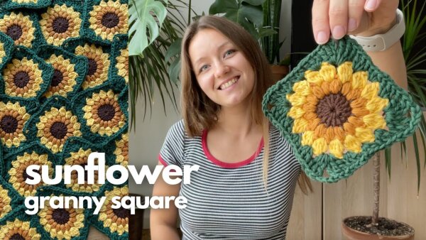 SUNFLOWER GRANNY SQUARES