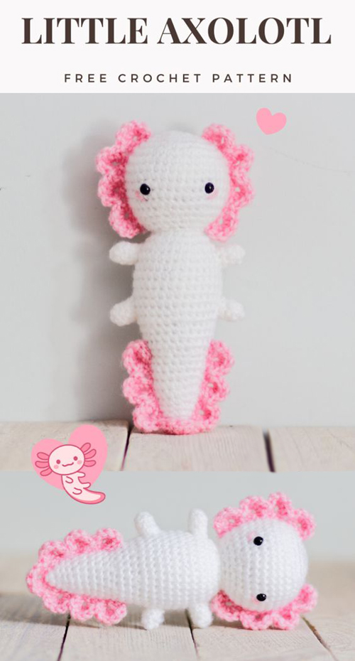 Crochet Little Axolotl - Free Amigurumi Pattern