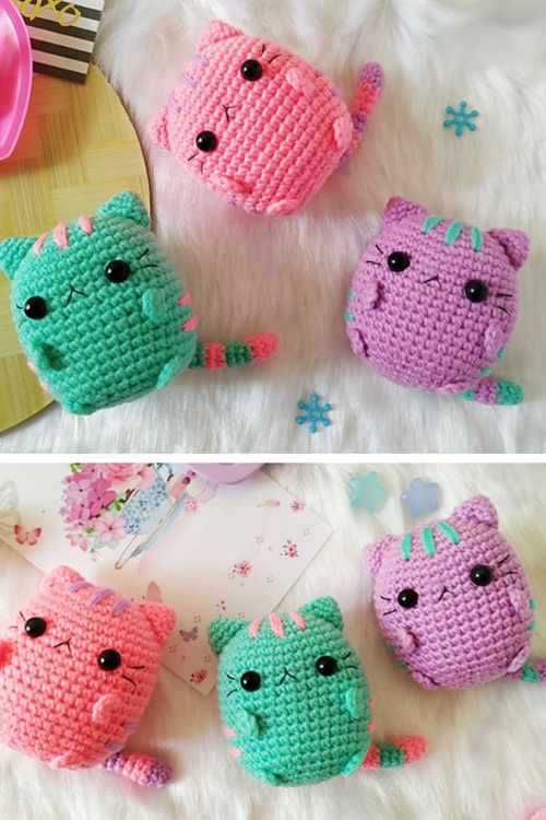 Pastel Pusheen Cat - Free Crochet Pattern