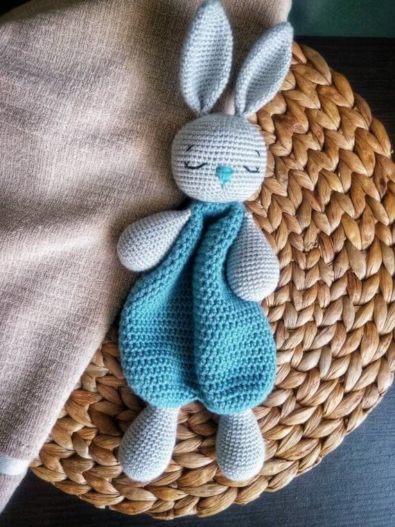 Cute Crochet Bunny Lovey: Amigurumi Pattern
