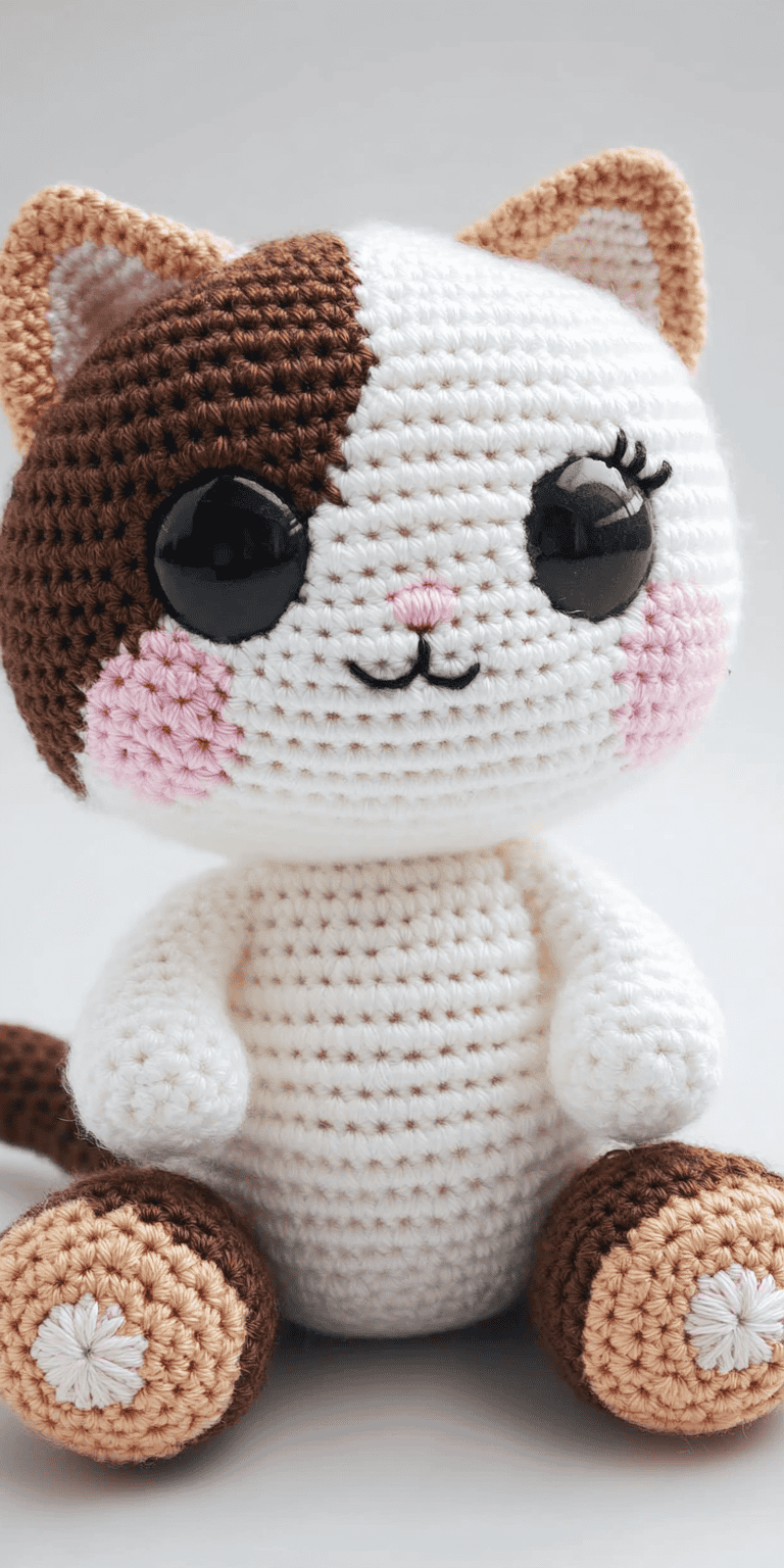 5-in-1 Multilingual Cat Crochet Pattern PDF