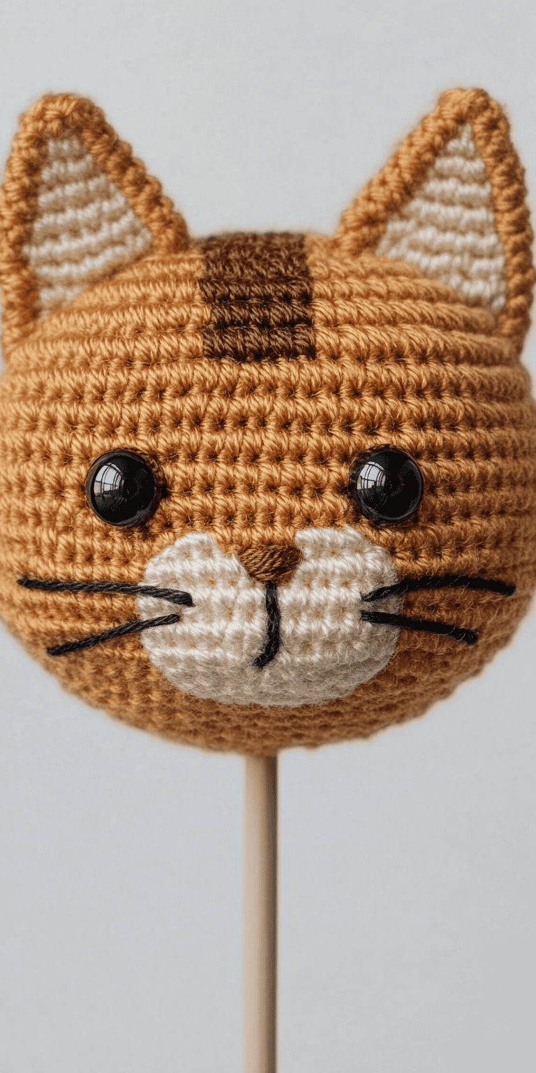 Amigurumi Cat Heads – Cute Crochet Pattern PDF