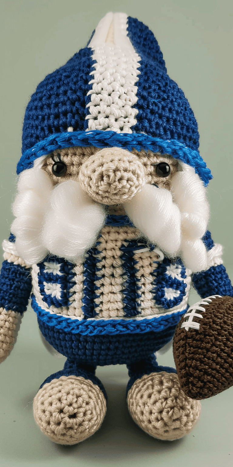 Amigurumi Football Gnome Crochet Pattern Tutorial