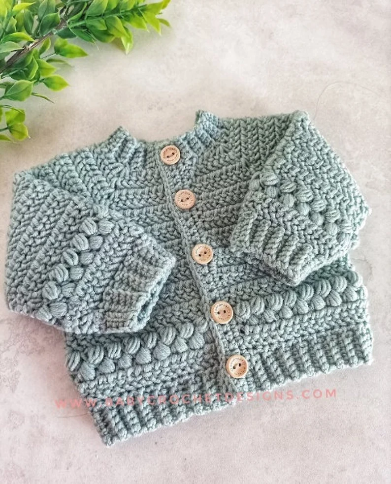 Ayla Cardigan Crochet Pattern for Kids