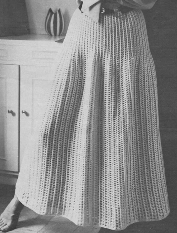 Boho Crochet Pattern for Women’s Long Skirt