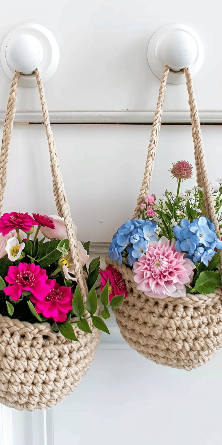 Boho Hanging Teardrop Basket Crochet Pattern