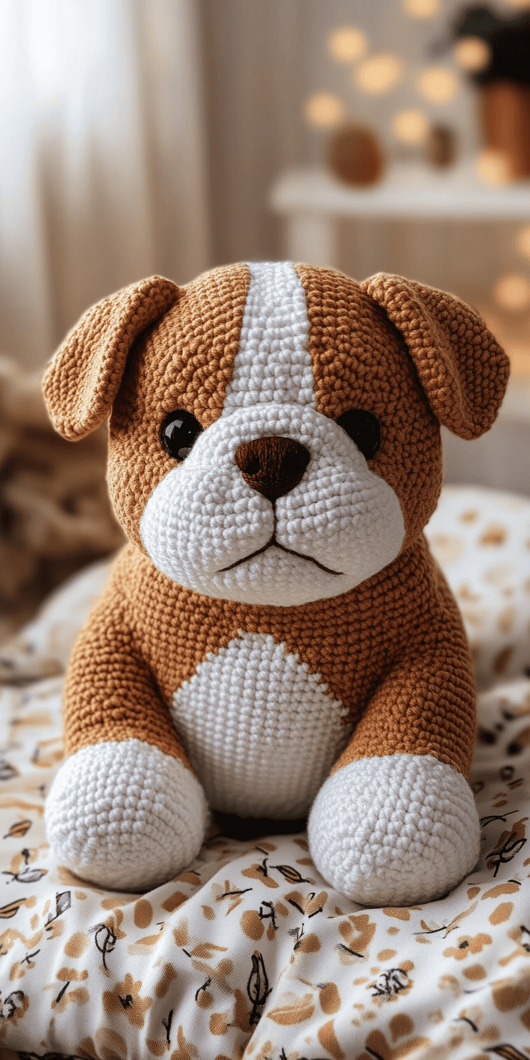 Bruno the Bulldog Amigurumi Pattern Tutorial PDF