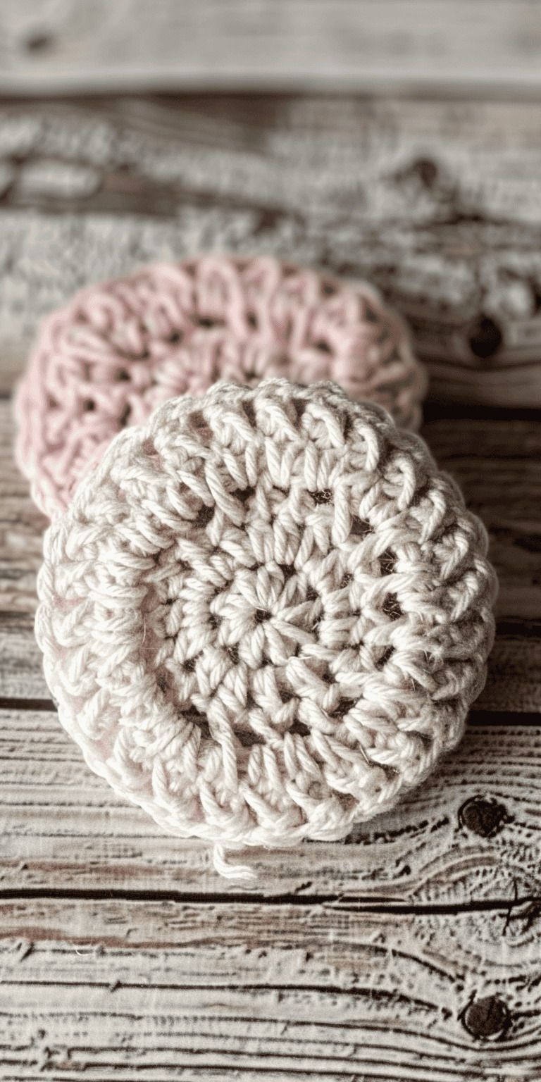 Charming Crochet Pattern for Delicate Face Scrubbie