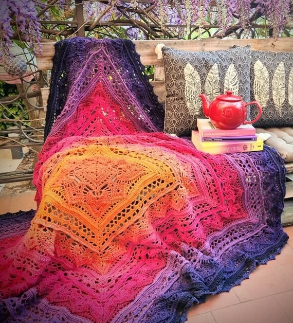Chic JasmineTea Crochet Blanket Pattern