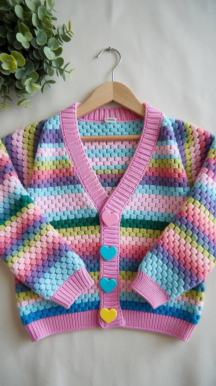 Criss Cross Hexi Cardi Crochet Pattern
