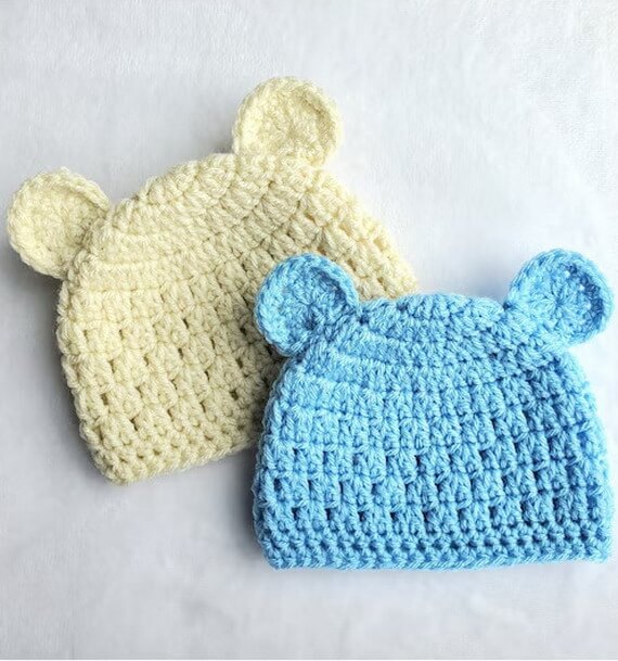 Crochet Bear Hat Pattern: Baby to Adult
