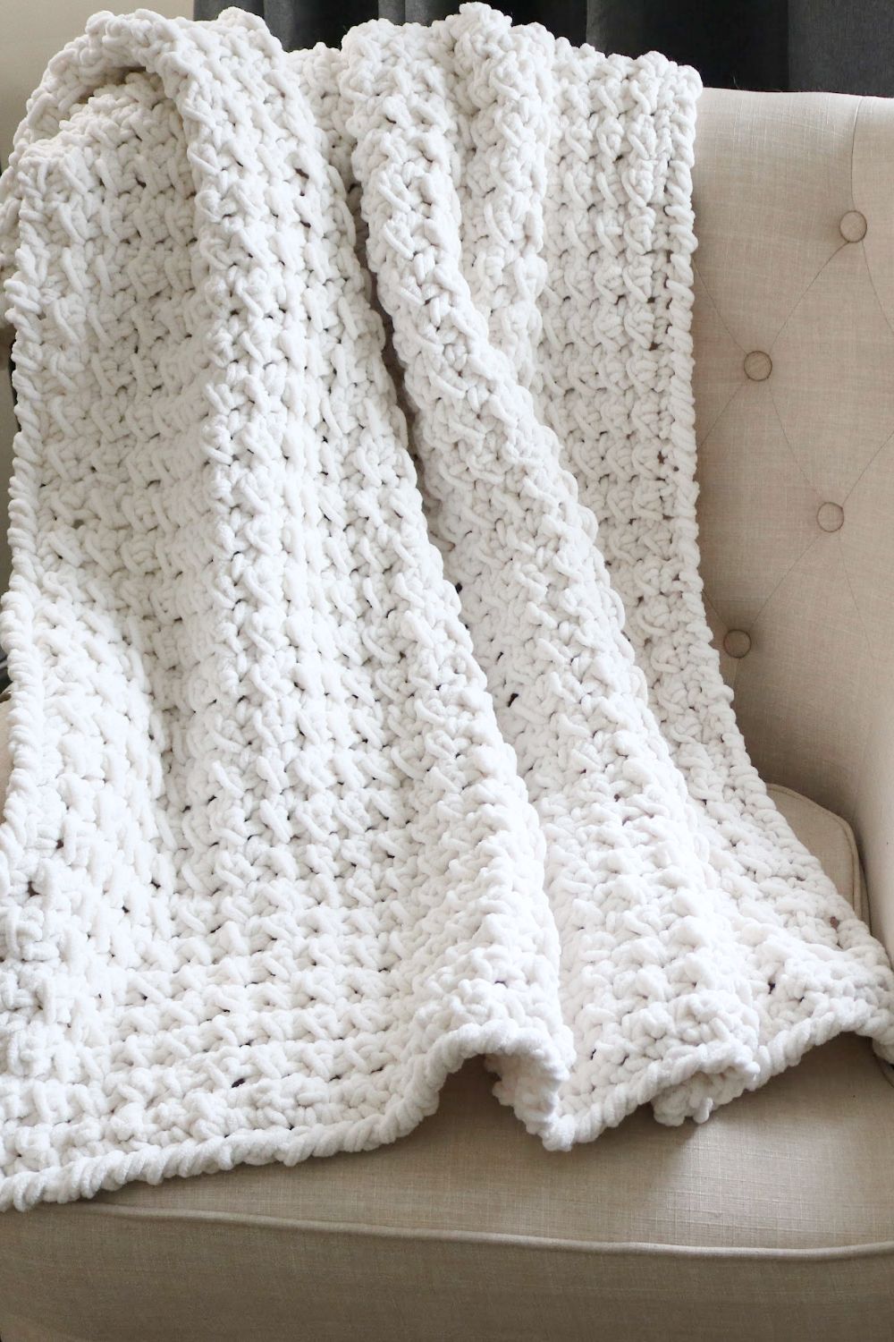 Easy Bernat Crochet Blanket Pattern for Beginners