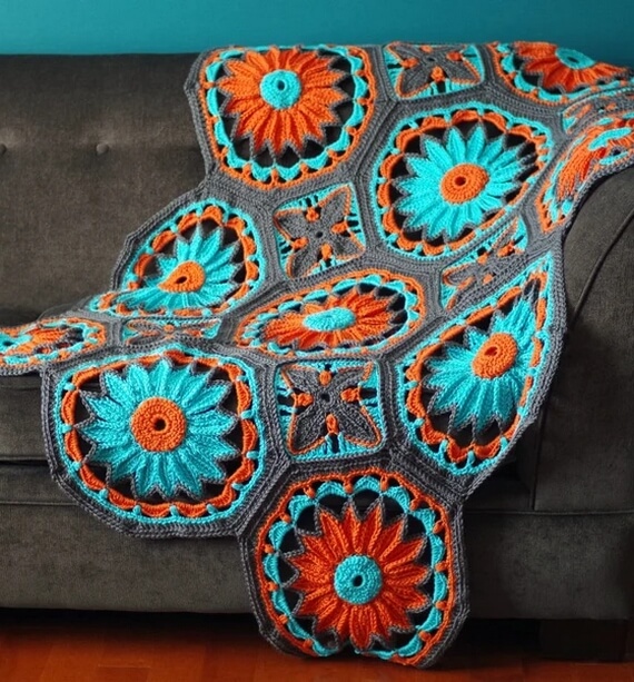 Daisy Afghan Crochet Pattern Delight