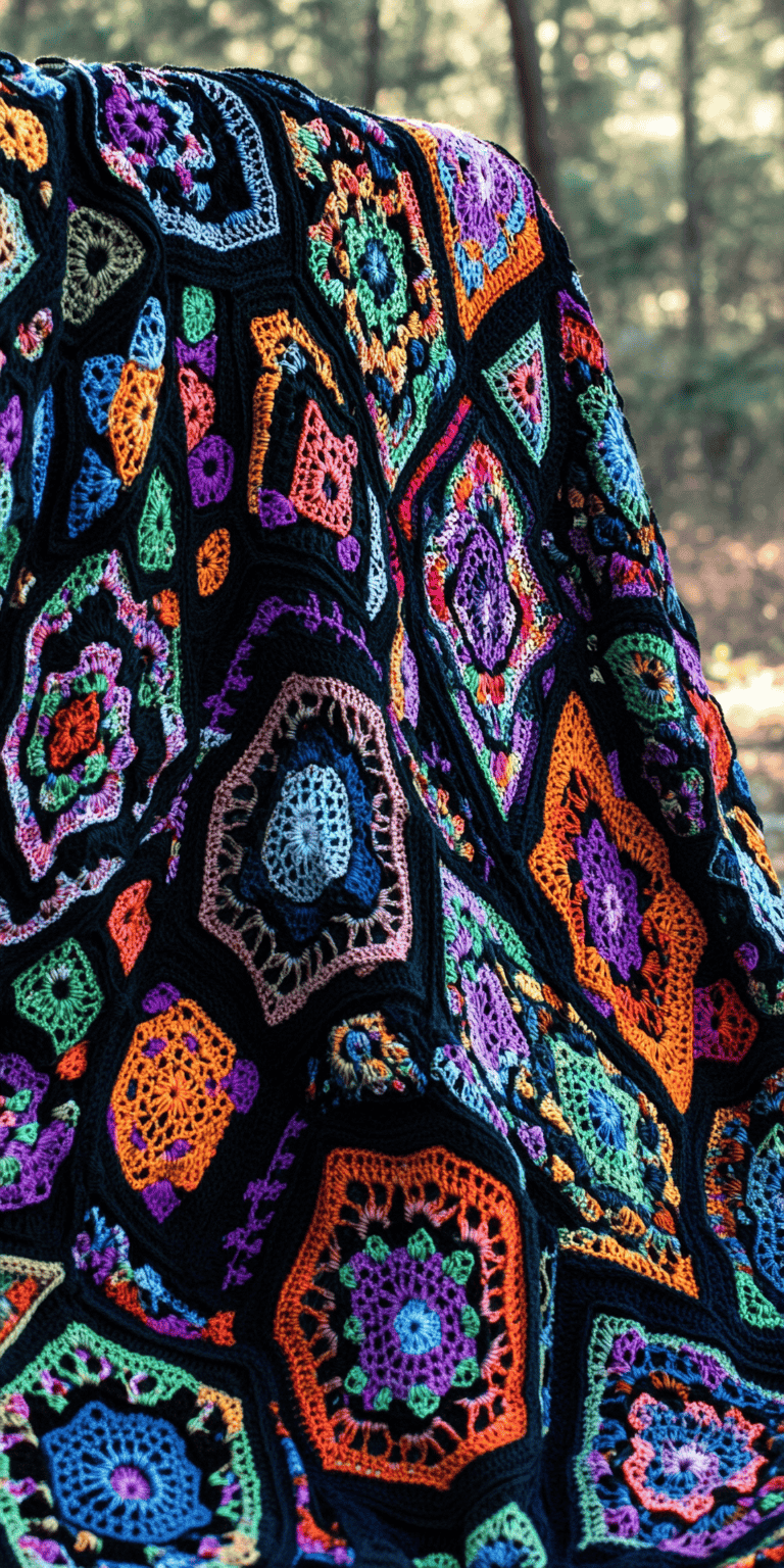 Dragon Eye Tessellation Afghan Crochet Pattern
