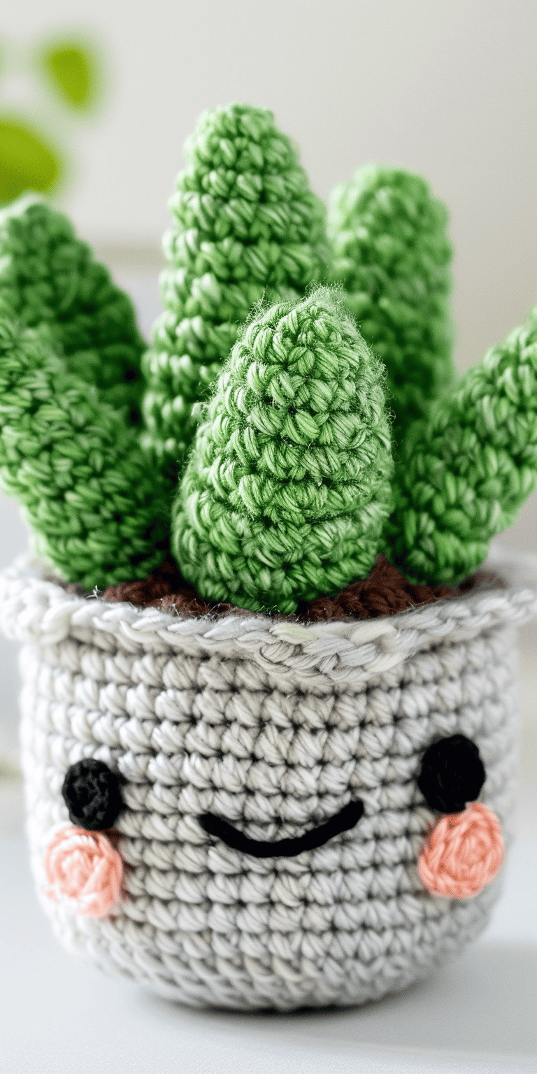 Easy Beginner Crochet Pattern: Sansevieria Snake Plant