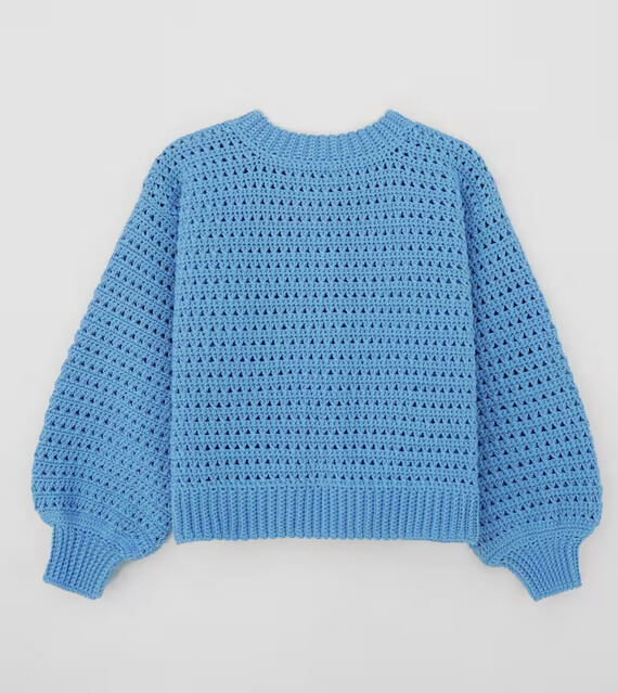 Easy Cozy Crochet Lace Oversize Sweater Pattern