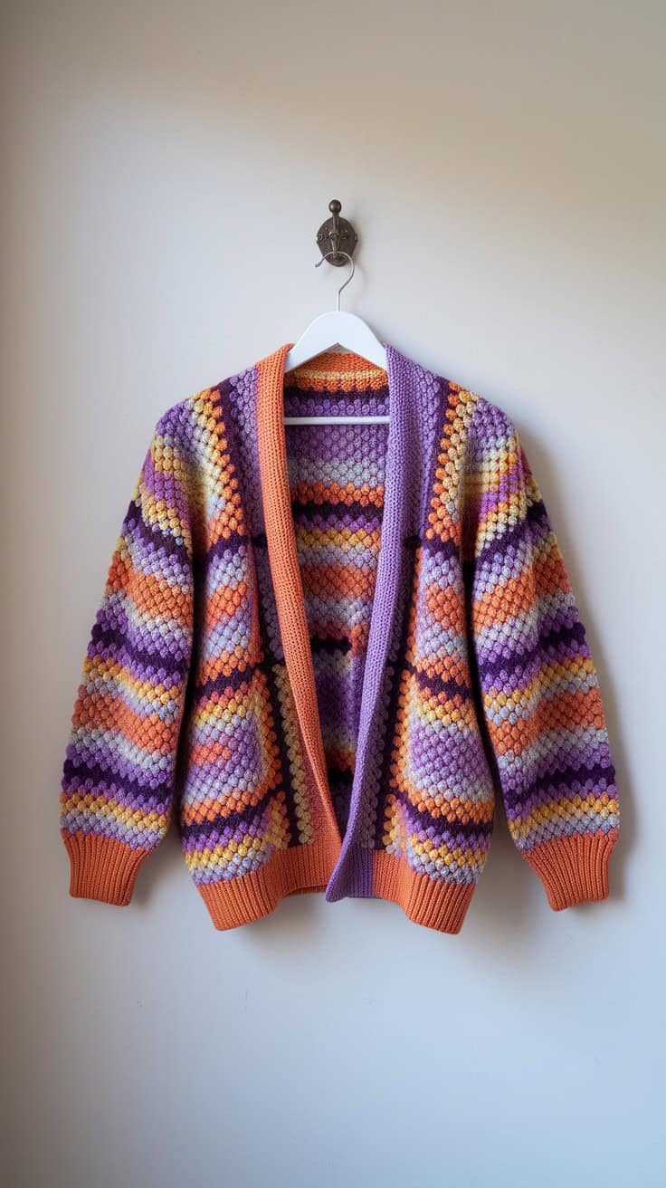 Easy Crochet Granny Hexagon Sweater Pattern