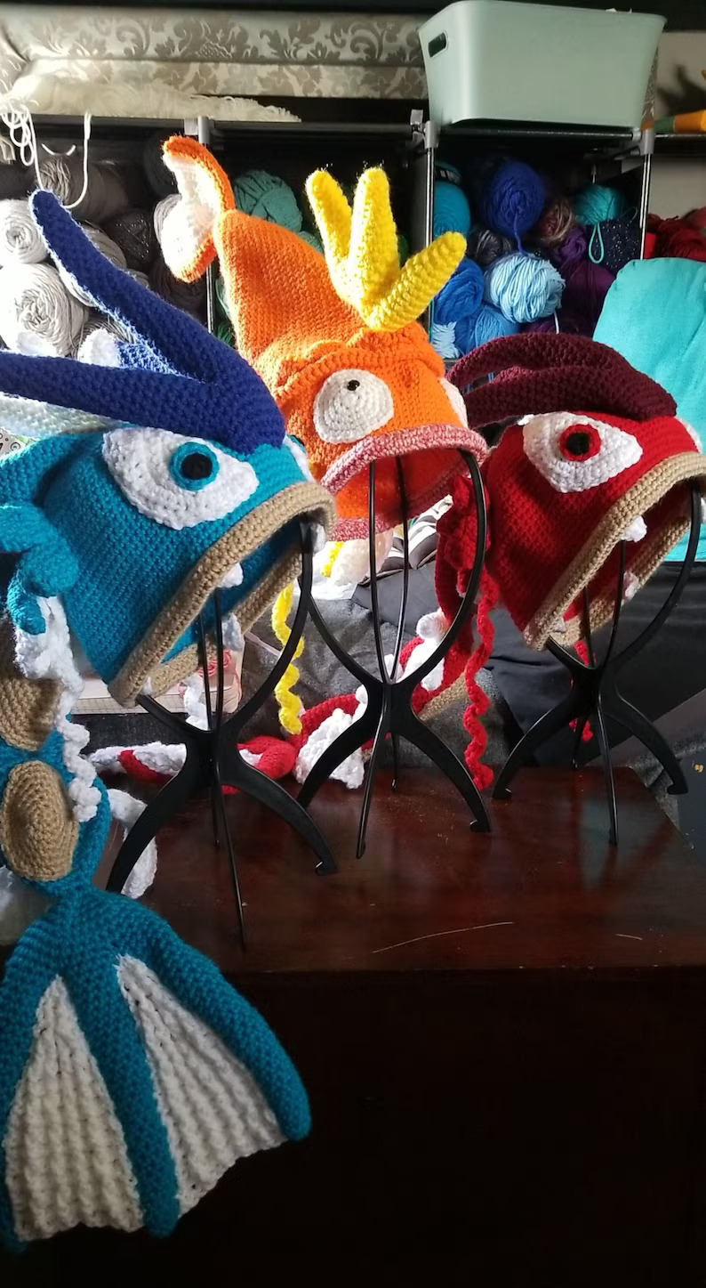 Gyarados & Magikarp Beanie Crochet Pattern