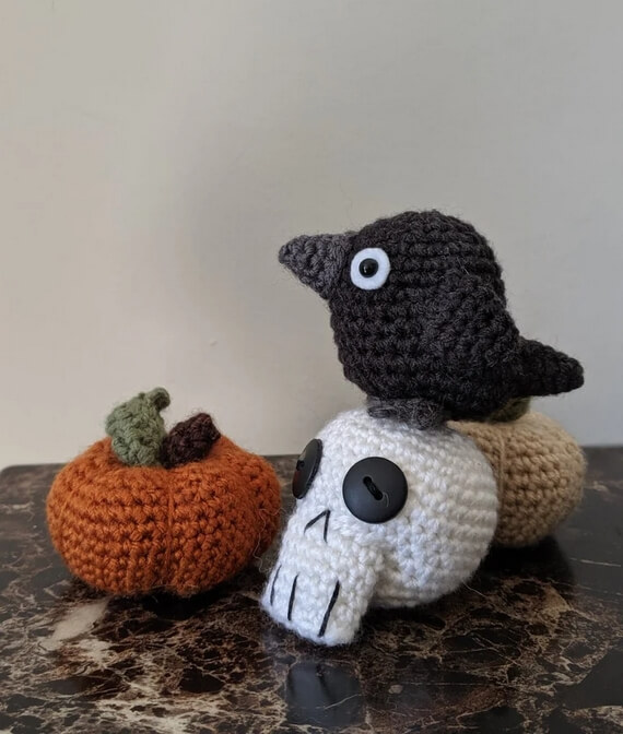 Halloween Crochet Crow Pattern