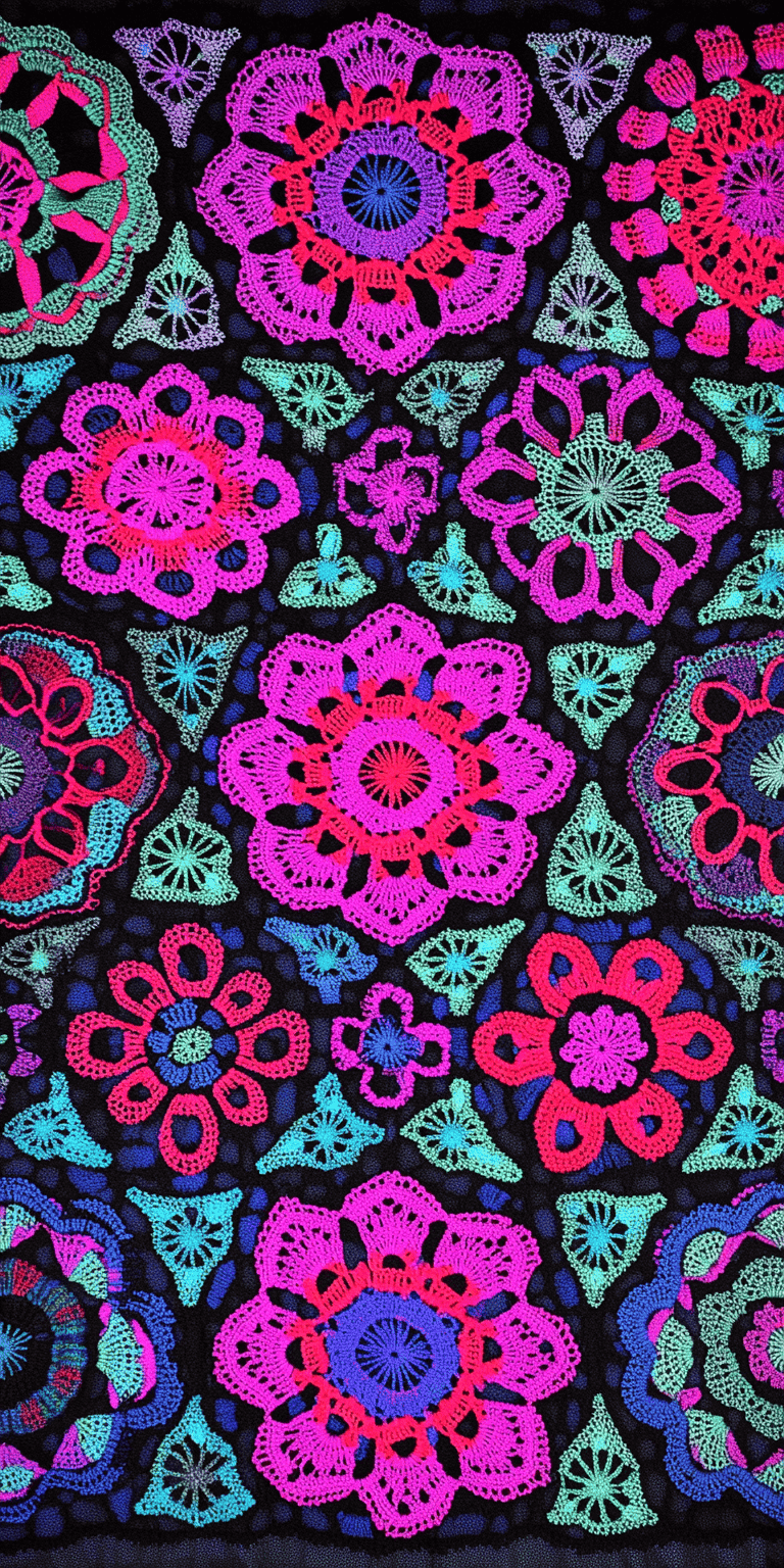 Haunted Hook Tessellating Glass Crochet Afghan Pattern