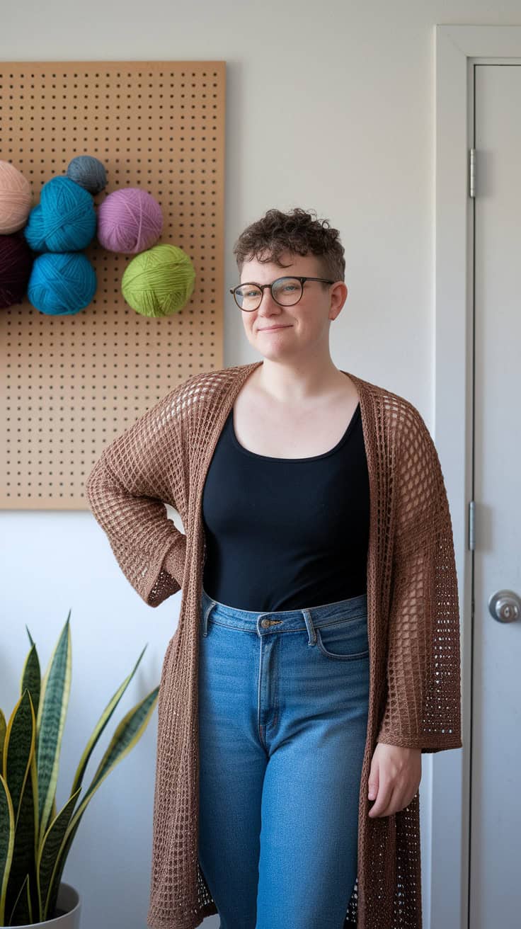 Hex 2 Crochet Cardigan Pattern with Video