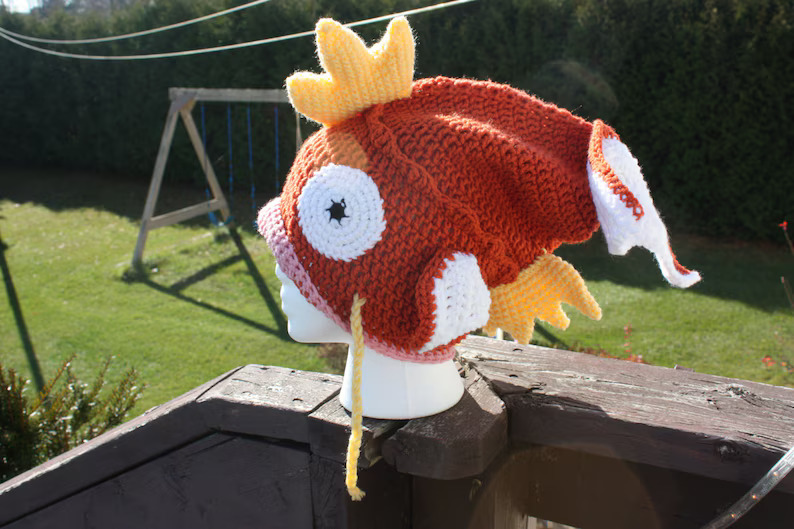Magikarp Slouchy Hat Crochet Pattern