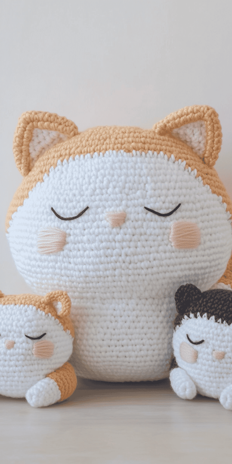 Marshmallow Kittie: English Amigurumi Crochet Cat Pattern