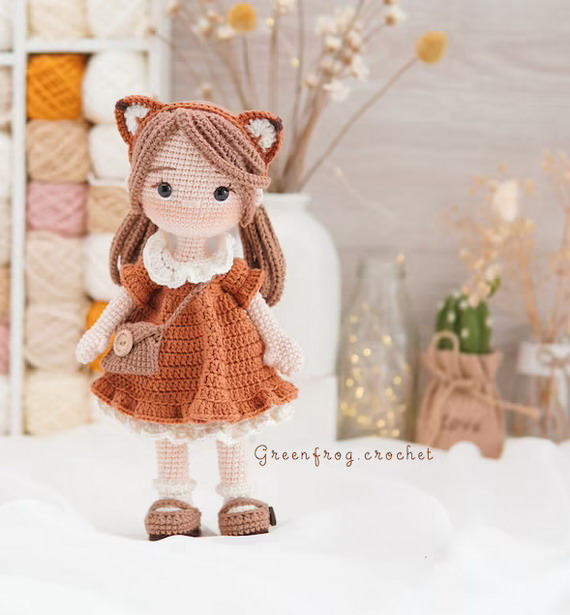 Mia Doll Amigurumi Crochet Pattern PDF