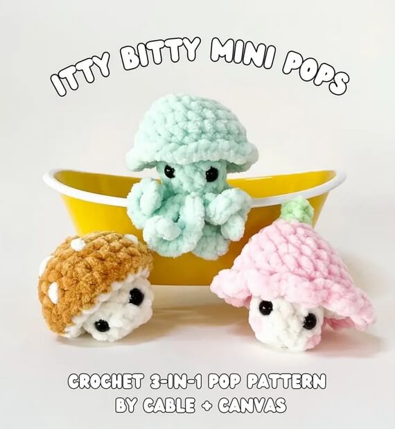 Mini No-Sew Crochet Fidget Pop Pattern