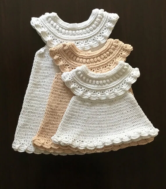 Multisize Magnolia Dress Crochet Pattern 0-8yrs