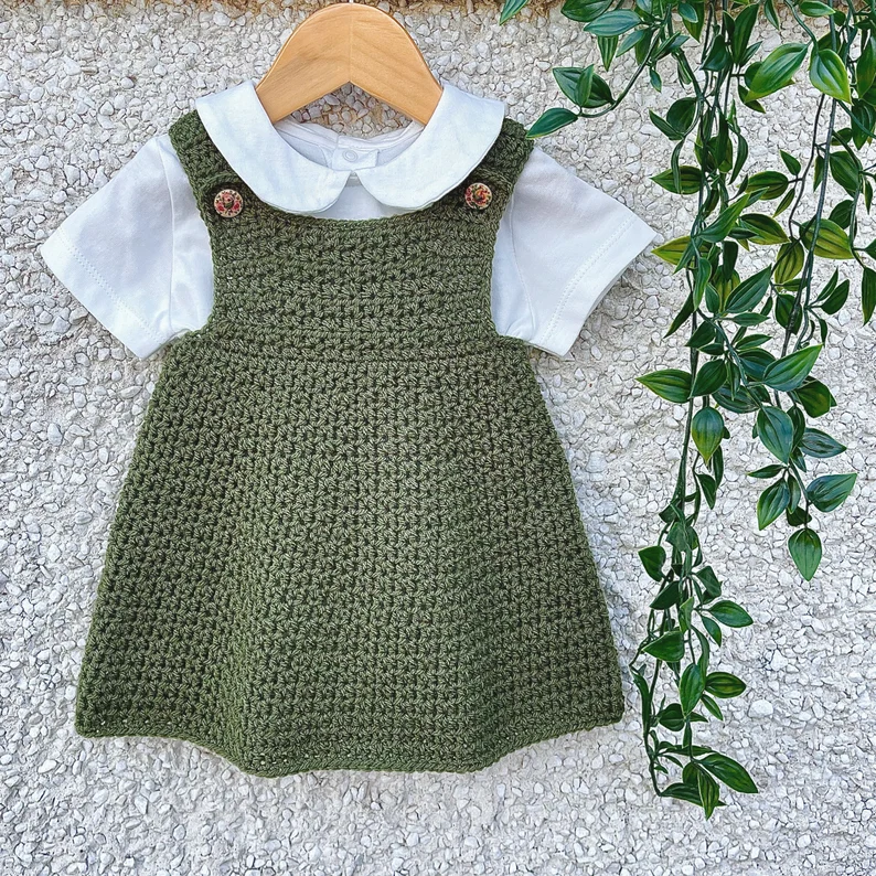 Newborn to 3-Year Baby Dress Crochet Pattern