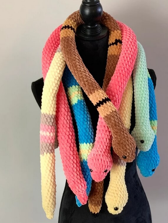 No-Sew Crochet Snake Pattern