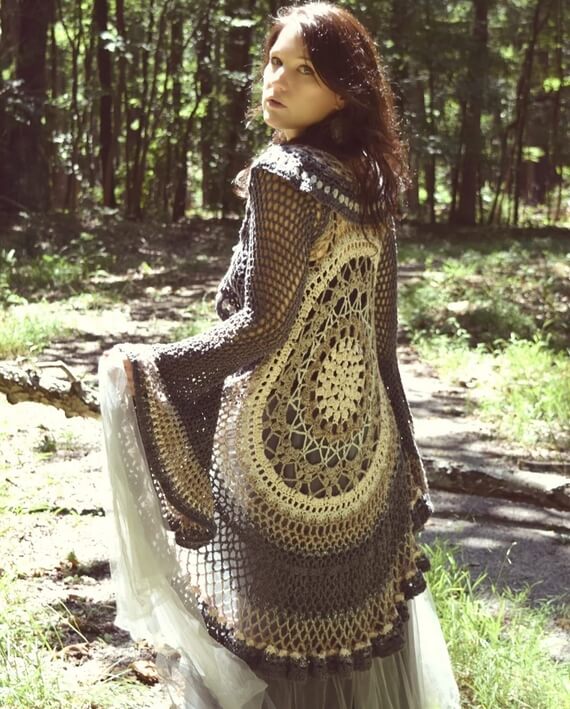 Original Lotus Duster Crochet Pattern (Sm & Lg)