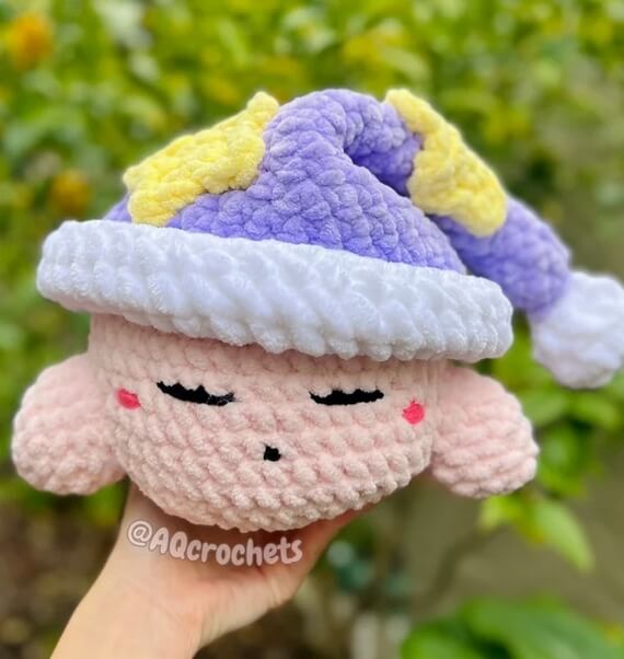 Pink Puff Sleepy Crochet Pattern PDF