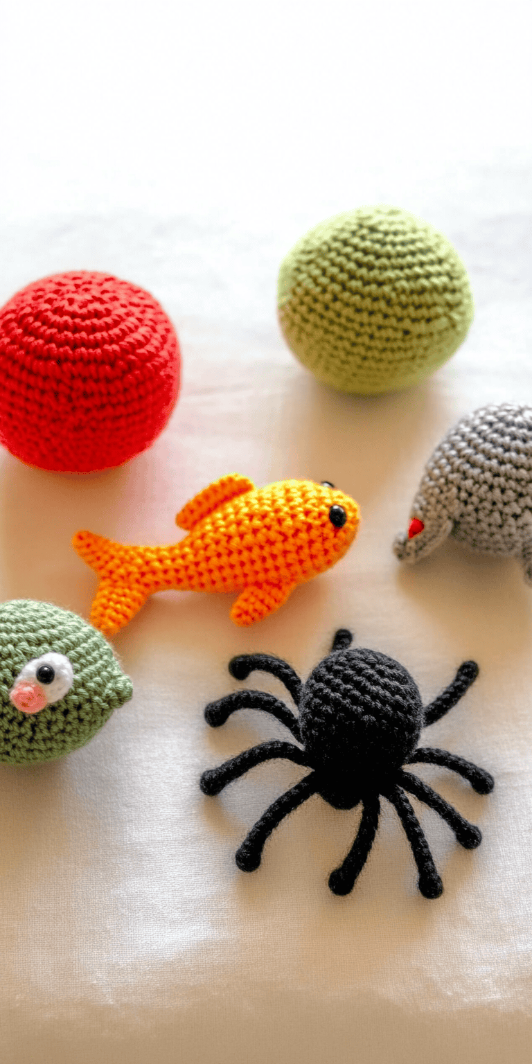 Quick Cat Toys: 5-Item PDF Crochet Pattern