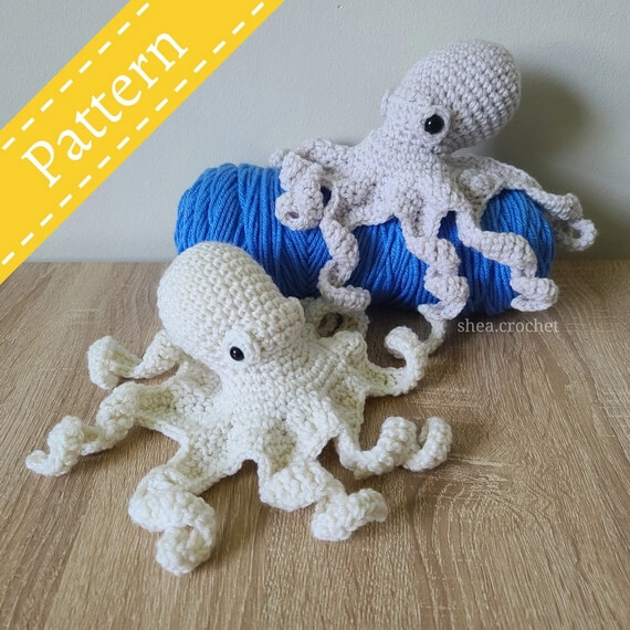 Realistic Octopus Wall Hanging Crochet Pattern