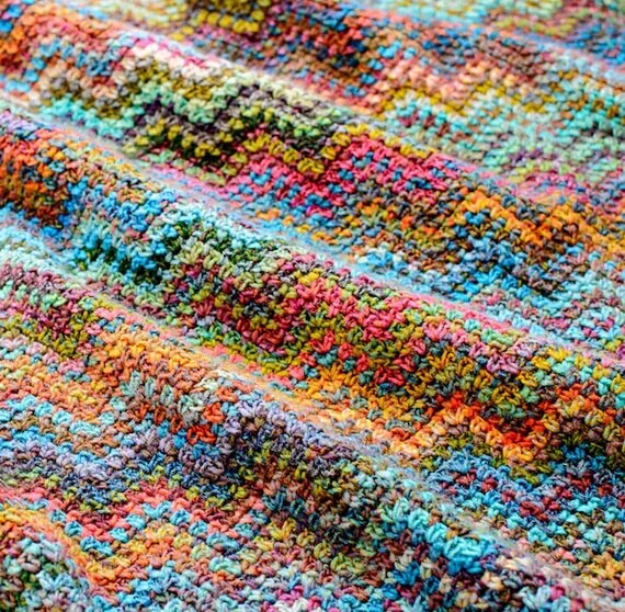 Renoir's Ripple Boho Crochet Blanket Pattern