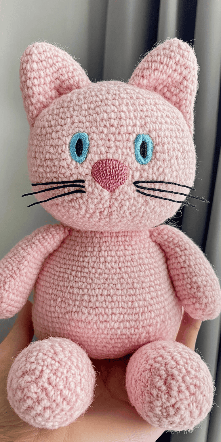 Seamless Crocheted Cat Doll Amigurumi Pattern