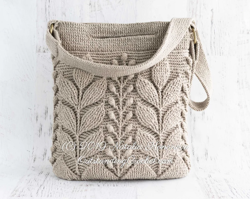 Spica Embossed Crochet Bag Pattern – PDF