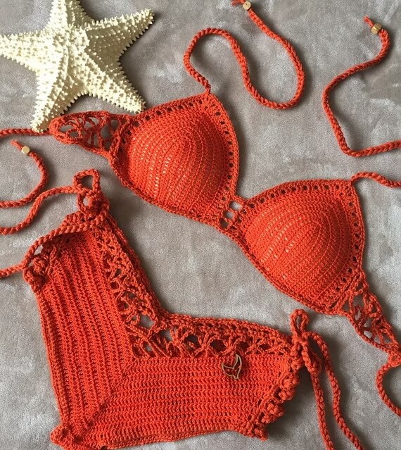 Starfish Boho Crochet Bikini Pattern PDF